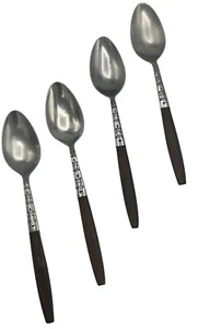 4 Teelöffel Interpur Edelstahl Japan INR2 braune Griffe MCM Set 4 TL - Bild 1 von 10