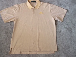 Robert Trent Jones Men's Golf Polo Shirt, Size Large, Butterscotch, Preowned - Picture 1 of 6