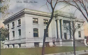 Biblioteca - Mason City, Iowa - litografía sin publicar - Imagen 1 de 3