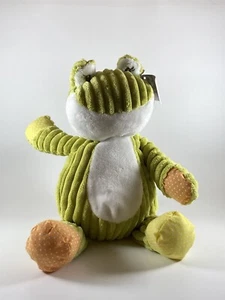 Fiesta Cuddle Baby Frog Green White Soft Plush Stuffed Animal Lovey Toy 11" - Picture 1 of 5