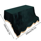 (Green)200* 150cm Durable Upright Piano Dustproof Protective Cover Pleuche DOB