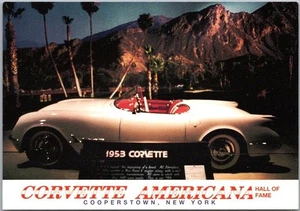Postal publicitaria Cooperstown New York de la década de 1990 "CORVETTE AMERICANA Auto Museum - Imagen 1 de 2