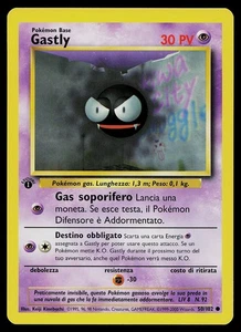 Pokemon Card - Gastly 1st Edition Italian Base Set 50/102 Common - Picture 1 of 2