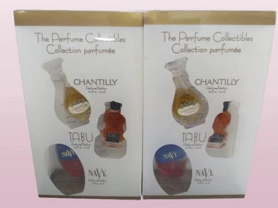 LOS PERFUMES COLECCIONABLES CHANTICALLY, TABÚ Y NAVY PAFUM SET DE REGALO EN CAJA LOTE DE 2 Foto 1 de 3