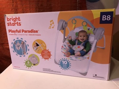 Silla basculante Bright Stars Playful Paradise para bebé Foto 1 de 3