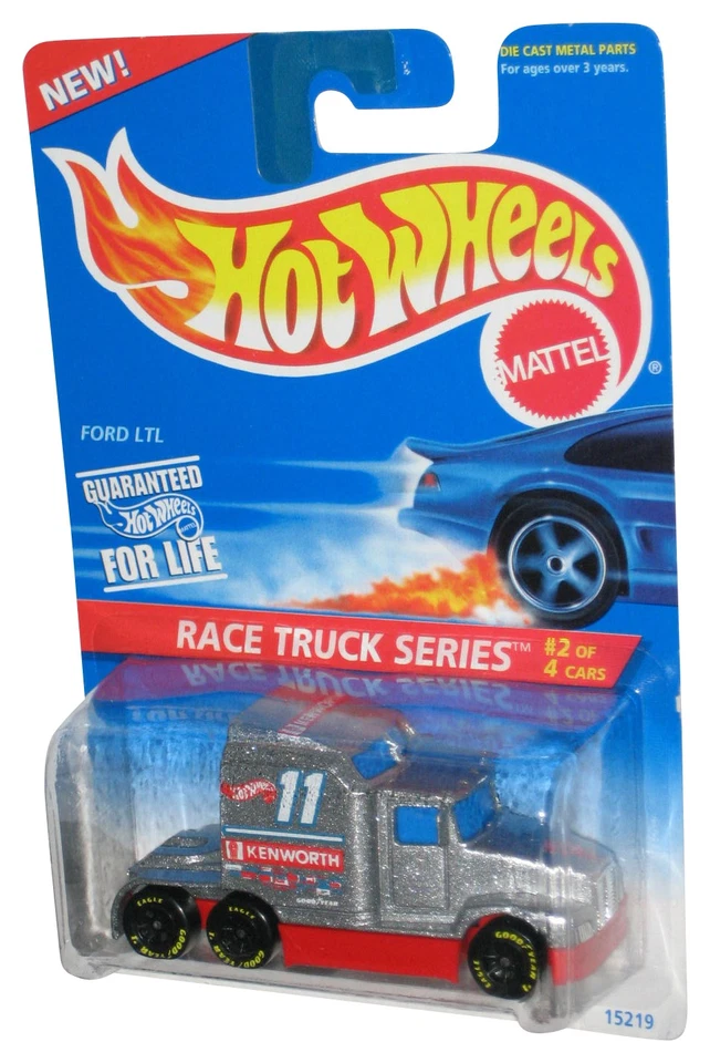 Hot Wheels Race Truck Series (1995) Kenworth Y-600 Big Rig Ford LTL brinquedo - Imagem 1 de 1