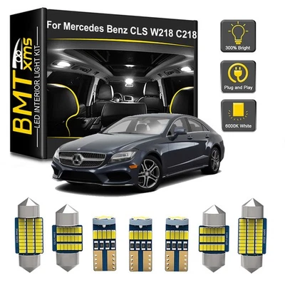19x Car LED Interior Light Bulbs For Mercedes Benz CLS Class W218 C218 2011-2017 - Image 1 of 4