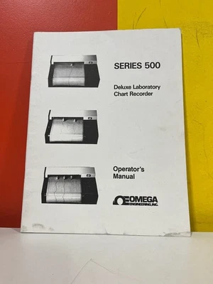 OMEGA Recorder Operator's Manual - Image 1 of 2