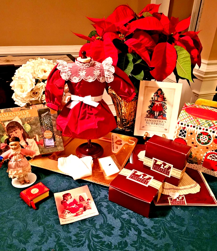Pleasant Company Samantha Sorpresa HC Traje de Vacaciones Muñeca Clara Caja de Música + Lote Foto 1 de 4