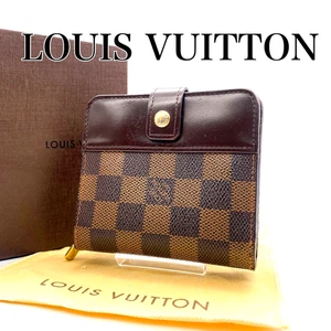 Cartera Louis Vuitton N61668 Damier compacta cremallera doble pliegue con caja - Imagen 1 de 20