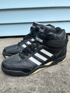 Scarpe da basket Adidas Hangtime High 1992 nere 9,5 da uomo Skyjacker originali originali originali originali originali - Foto 1 di 18