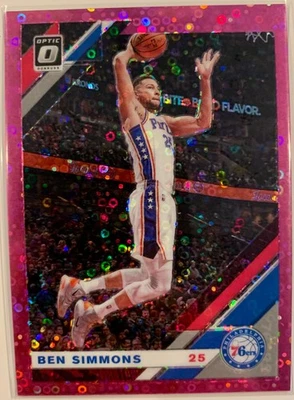2019-20 Panini Donruss Optic Ben Simmons #55 Pink Disco /20 - Image 1 of 2