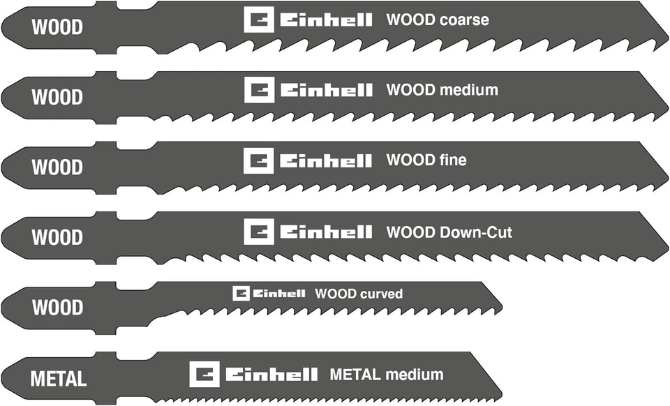 EINHELL Stichsägen-Zubehör Stichsägeblätter Set 10-teilig Holz/Metall 49617350