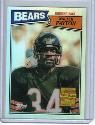 2001 Topps Chrome Walter Payton Reprint Refractors 1987 - Image 1 of 2