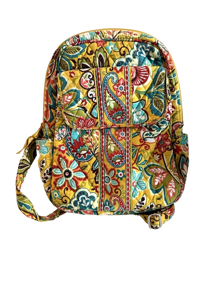Mochila de cachemira floral amarilla provenzal VERA BRADLEY - patrón retirado Foto 1 de 4