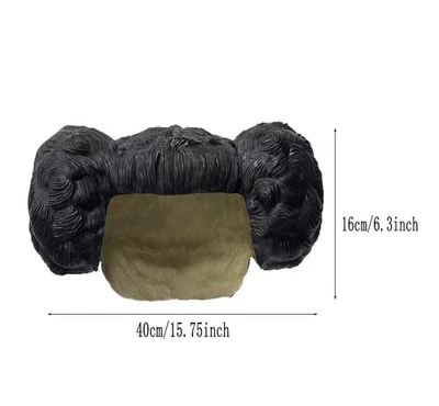 Latex Fake Hair Over Head Mask Party Cosplay Beauty Girl Head Wear - Image 1 of 4