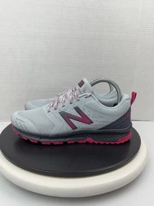 New Balance Womens Fuelcore NitrelTrail Running Shoe WTNTRRL1 Gray Pink Sz 7.5 B - Picture 1 of 12