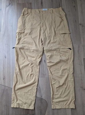 Pantalones LL Bean Cremallera Talla L Beige Nylon Carga Convertible Senderismo Gorpcore  Foto 1 de 4