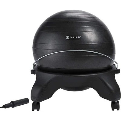 Ergonomic Balance Ball Chair Set Posture Support Focus Energy Core Strength New - Image 1 of 4