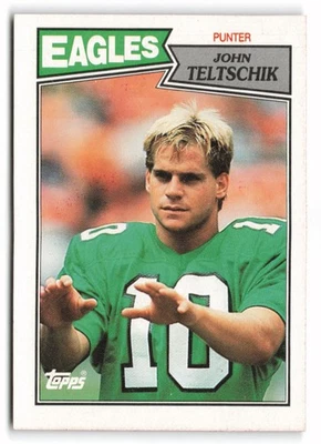 1987 Topps #300 John Teltschik Rookie Philadelphia Eagles RC - Image 1 of 2