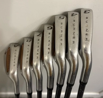 Taylor Made Burner Oversize Iron Set 3-8, A, Bubble R Flex Irons S Flex Graphite - Image 1 of 4