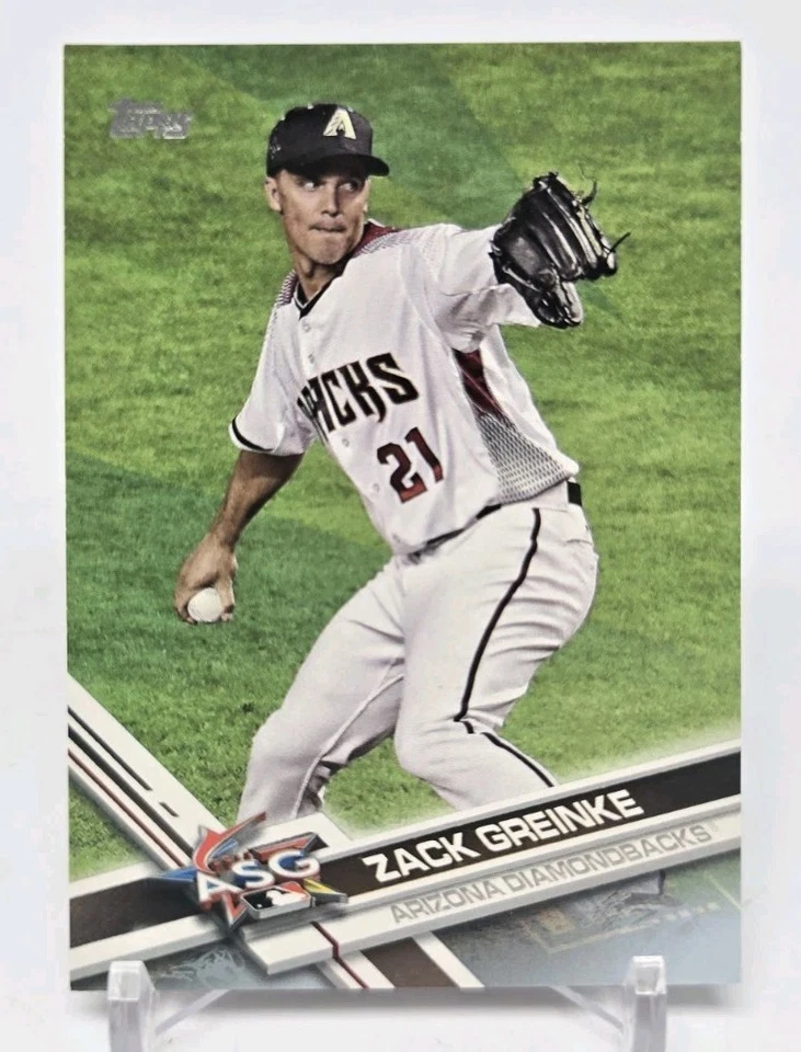 2017 Topps Update ZACK GREINKE All Star Father's Day Blue /50 Diamondbacks US130 - Image 1 of 4