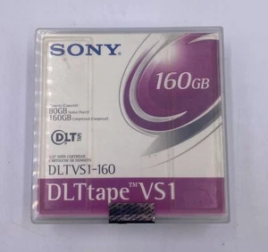 SONY DLTVS1-160 Data Cartridge, 80/160GB, 8MB/s Transfer Rate - Picture 1 of 2