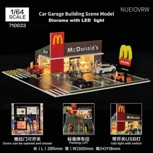 1/64 Diorama Diecast Car Garage Model City Street Parking Lot Scene Model Gifts - Picture 1 of 30