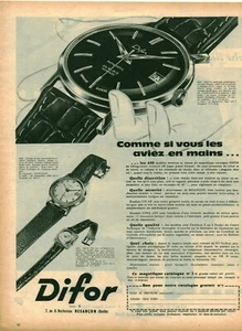 Reklame alte Difor Uhren 1960 aus Zeitschrift - Bild 1 von 1