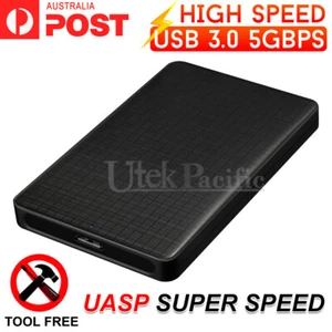 NEW USB 3.0 Portable External Hard Drive Disk Case Slim SATA Storage Box Device - Picture 1 of 11