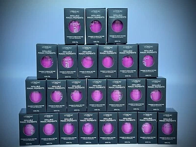 24 x L'OREAL Infallible Magic Pigments Lip Powder to Cream Wink Pink #450 - Image 1 of 4