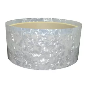 Hoja de tambor blanca diamante de 0,5 mm envoltura de tambor de 6x55"" para caja de 5,5"" 6"" - Imagen 1 de 5