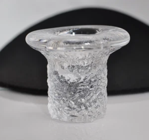 Orrefors świecznik lub wazon SVAMPEN forma grzybów lite szkło lodowe szkło vintage - Zdjęcie 1 z 9