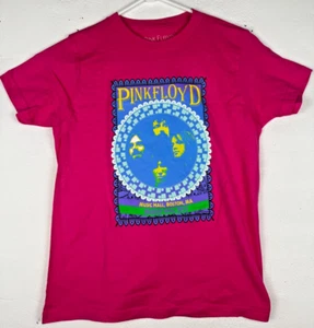 Size M (Youth) - Pink Floyd Boston Music Hall 1973 Logo Graphic T-Shirt Pink - Picture 1 of 4