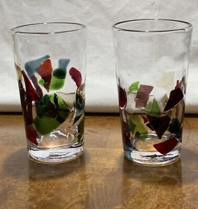 Murano Trinkgläser 2er Set buntes mundgeblasenes Glas italienisches Glas - Bild 1 von 12