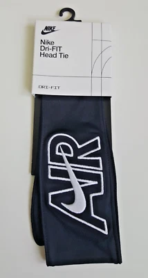 Bandana Nike Air Tennis Unisex Negro Blanco Foto 1 de 3