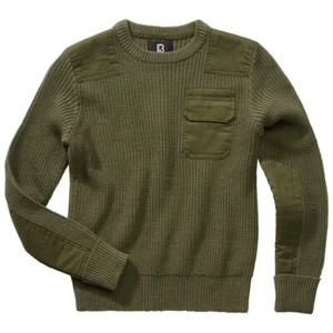 Brandit Kids BW Pullover Jumper German Army Children Warm Regular Fit Olive - Picture 1 of 6