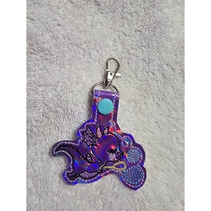 Iridescent Dragon Keychain Cute Halloween Charm Bag Accessory Spooky - Picture 1 of 2