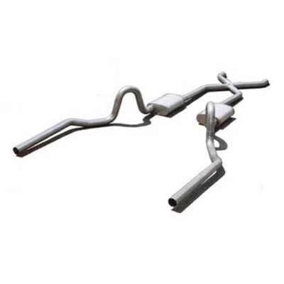 Pypes 64-72 A Body Dual Exhaust System 3"  X-Pipe Stainless Street Pro Mufflers - Image 1 of 4