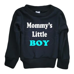Baby Infant NewBorn Sweatshirt Mommy's Little Boy Halloween Funny Horror - Picture 1 of 2