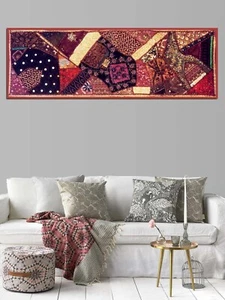 60" Wall Hanging Patchwork Home Decor Wall Hanging Tapestry Runner Birthday Gift - Picture 1 of 10