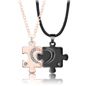Partner Geschenke, Damen Halskette Silber, Partner Ketten für Sie und Ihn Liebes - Bild 1 von 6