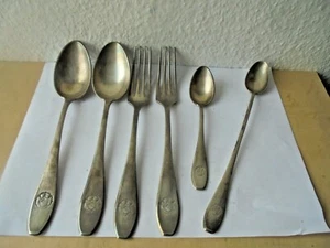 36411 Gaststätte Besteck Hotelsilber 6 Teile 15-22cm gebraucht Gebr. Hepp - Bild 1 von 5