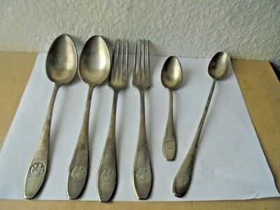 36411 Gaststätte Besteck Hotelsilber 6 Teile 15-22cm gebraucht Gebr. Hepp - Bild 1 von 4