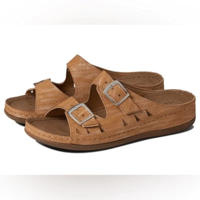 Flexus by Spring Step Samuella Supportive 2 Strap Sandal Slide Mule Size EU 38 - Image 1 of 4