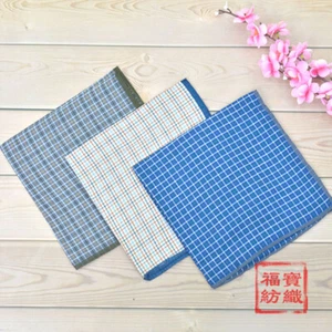 Combed Cotton Handkerchief Plaids Checks Hanky Pocket Square Men Women 40*40CM - Picture 1 of 7