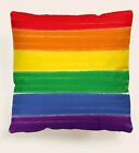LGBT Rainbow print Cushion Cover print  Birthday christmas 45cm x 45cm 