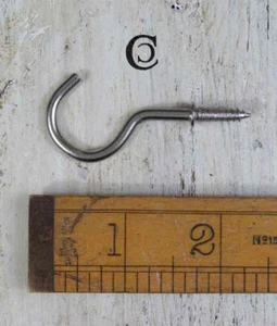Chrome Traditional Cup Hook - Small Shouldered - 38mm (1.5") - Picture 1 of 1