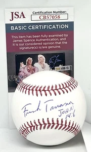 Frank Tanana Angels Tigers signed Official MLB Baseball Ball autographed JSA - Picture 1 of 2