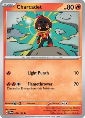 Pokemon SV08 Surging Sparks Charcadet 033/191 - Image 1 of 3